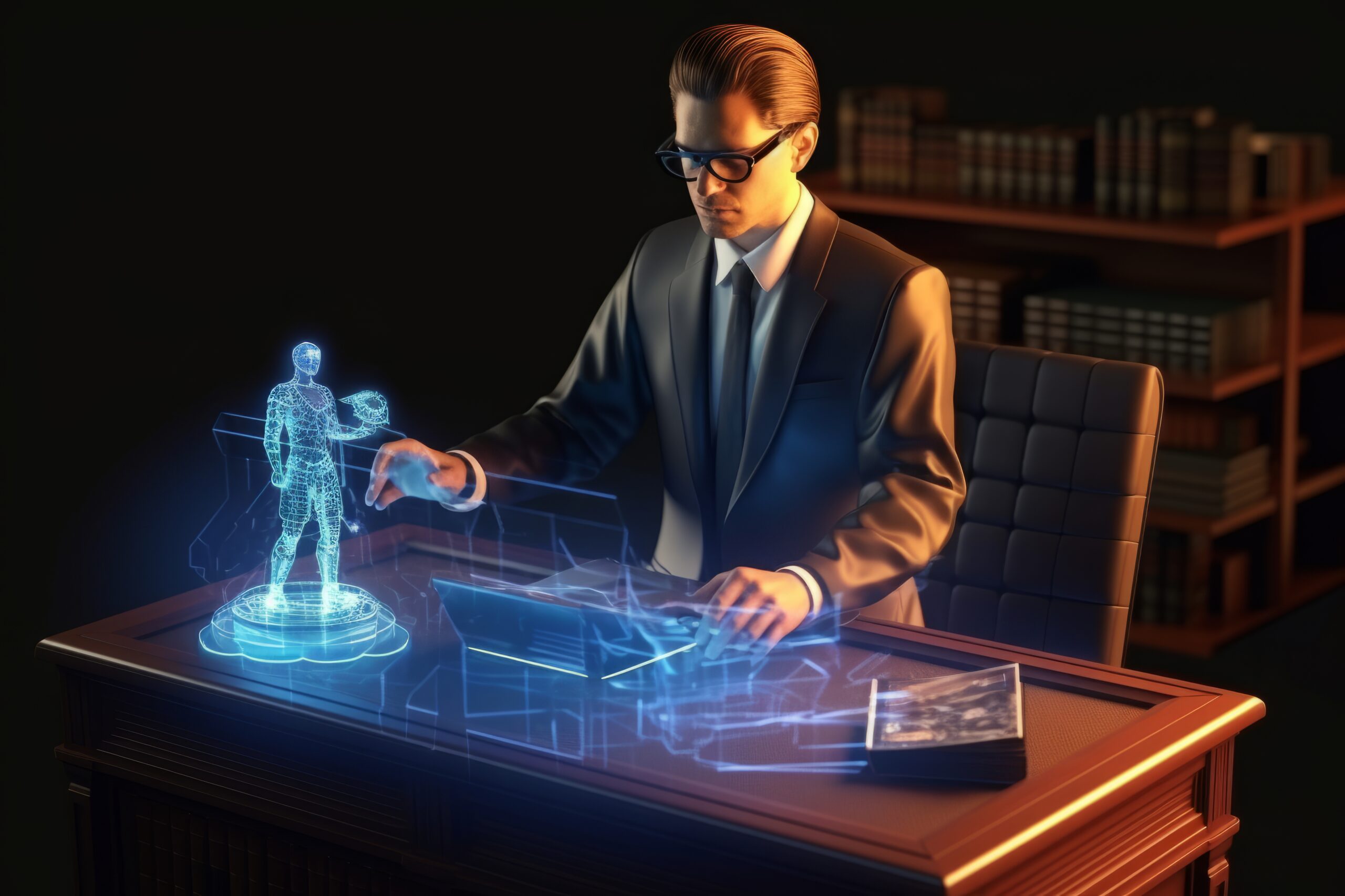 person-using-ar-technology-perform-their-occupation (2) AI Governance