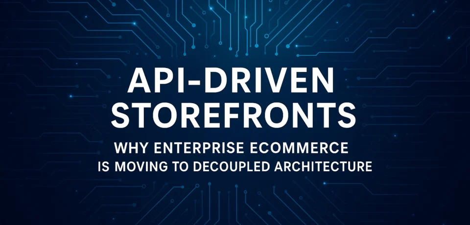 API-Driven Storefronts API-Driven Storefronts: Why Enterprise Ecommerce is Moving to Decoupled Architecture