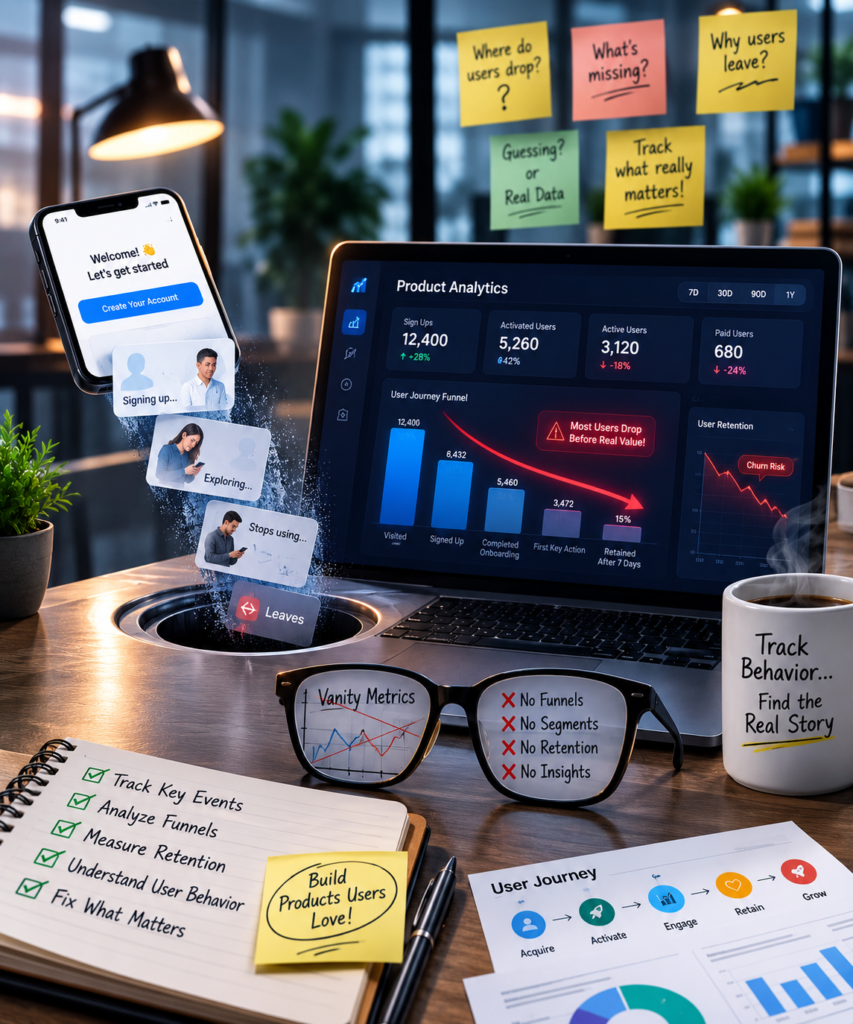 Product Analytics Mistakes That Hide Why Users Are Leaving Your App