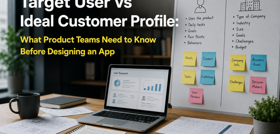 Target User vs Ideal Customer Profile Target User vs Ideal Customer Profile What Product Teams Need to Know Before Designing an App