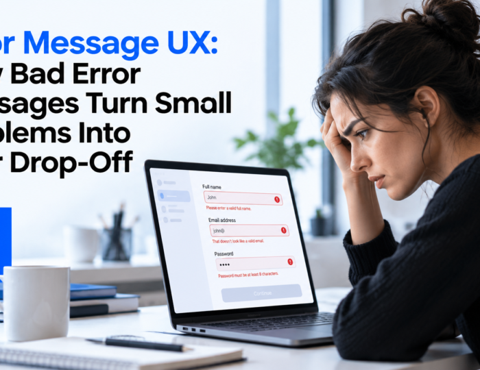 Error Message UX Error Message UX How Bad Error Messages Turn Small Problems Into User Drop-Off